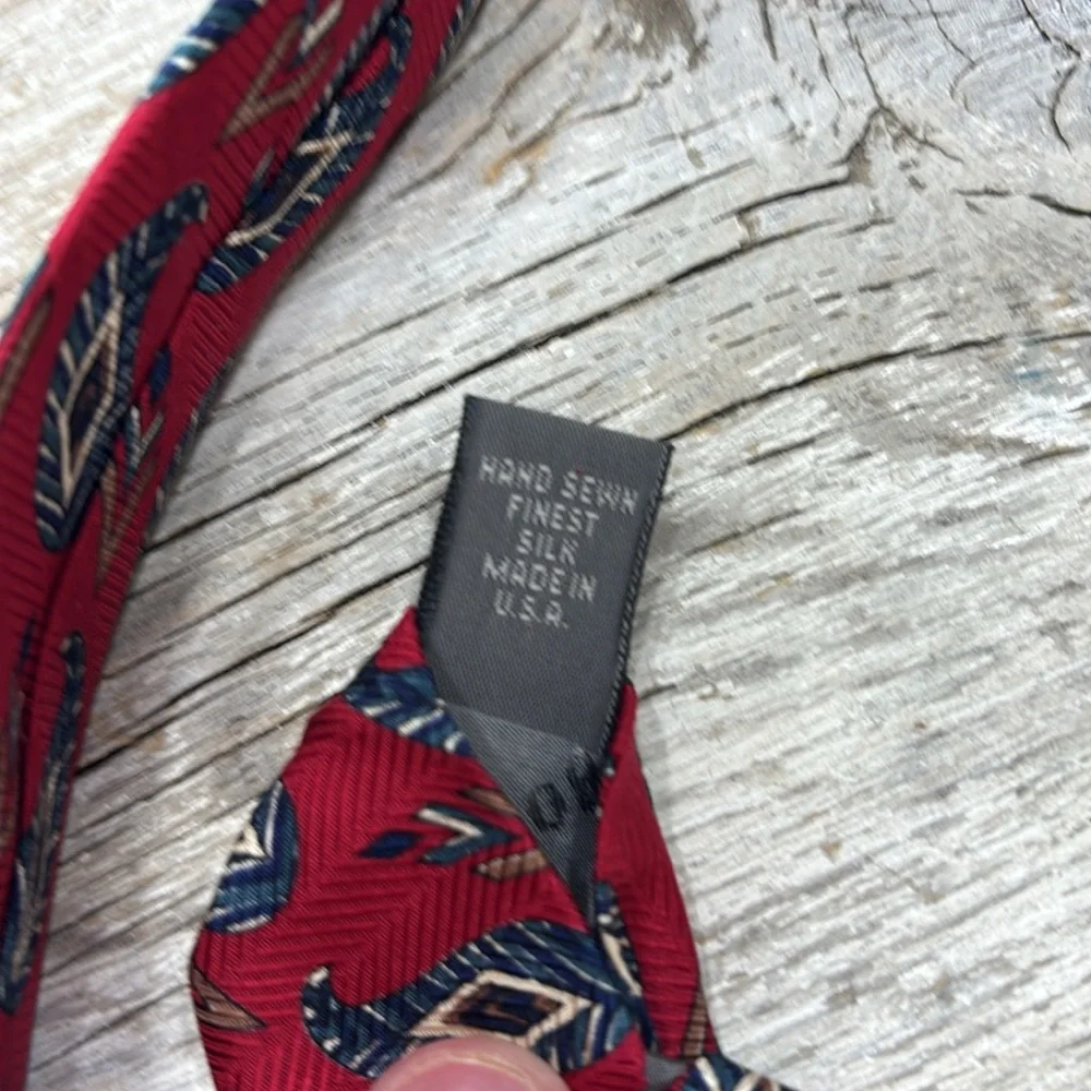 Vintage Robert Talbott Red Silk Tie. Germany LTD Men's 57.5” Luxe | Paisley